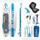 Paquete de SUP Bluefin Cruise | Tabla de Paddle Surf Hinchable | 15cm de Espesor |Remo de Fibra de Vidrio |Kit de Conversión 