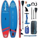 AQUAPLANET KIT COMPLETO PER BORDO SUP DI 3.2 X 76 CM X 15 CM. CON POMPA ARIA, PALA, ZAINO, CINTURINO GAMBA