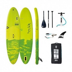 AZTRON AQUATONE WAVE 10.6 ISUP INFLATABLE SURFBOARD, STAND UP PADDLE 315X81X15