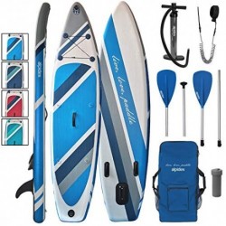 ALPIDEX Tabla Hinchable Surf Stand Up Paddle Board 320 x 76 x 15 cm ISUP Peso Máximo 130 kg Sup Ligero Estable Juego Completo