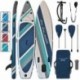ALPIDEX Tabla Hinchable Surf Stand Up Paddle Board 320 x 76 x 15 cm ISUP Peso Máximo 130 kg Sup Ligero Estable Juego Completo