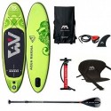 AQUA MARINE SUP BOARD STAND UP PADDLE AQUAMARINA BREEZE 2019 - SURFBOARD SWOLLEN 275 X 76 X 12 CM, AVEC SIÈGE KAYA