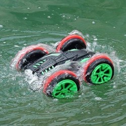 AGUA Y LA TIERRA DE ANFIBIOS COCHE TELEDIRIGIDO 2.4GHZ CHARGINGRC COCHE DE CUATRO RUEDAS DE ACCIONAMIENTO DOBLE TRUCO ECHÓ A