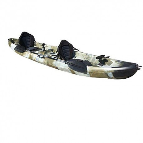 Cambridge Kayaks ES, Sun Fish TÁNDEM SÓLO 2 + 1,Camuflaje del Desierto, RIGIDO