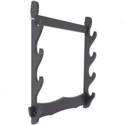 Z-FIBER SOPORTE DE ESPADA DE MADERA SOPORTE HORIZONTAL KATANA SOPORTE DE PARED SAMURAI DISPLAY RACK,4 TIER