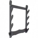 Z-FIBER HOLZSCHWERT UNTERSTÜTZUNG HORIZONTAL KATANA WANDSTÜTZE SAMURAI DISPLAY RACK,4 TIER