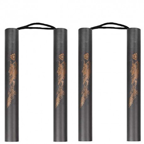 2 Pack Martial Arts Espuma acolchada entrenamiento de entrenamiento Nunchakus para Beiginners, El mejor regalo del juguete pa