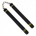 FAYSCINGO ARTI MARZIALI NUNCHAKUS SCHIUMA PRATICA FORMAZIONE DI SICUREZZA NUNCHUCKS CON CATENA GIREVOLE DI ACCIAIO PAR