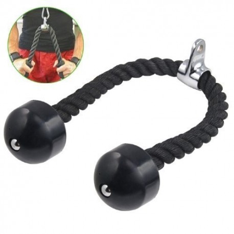 Accessotech Negro Resistente tríceps ejecutáis rizoide plástico Cable Lat Deporte Extremo