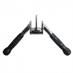 AGARRE POLEA GYM, BAR TRICEPS, PUSH BAR DOWN, HANDLE IN V, SUITABLE FOR PHYSICAL EXERCISE EQUIPMENT WITH CABLE