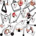 C.P.SPORTS TRICEP BAR AVEC UNE MAIN, POIGNÉE PARALLÈLE, TRICEP BAR, POULIE BAR, 1 CARABINER POUR LA MUSCULATION,