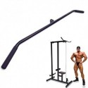 INIZIARE PALESTRA ESERCIZIO TRICIPI MOCULAZIONE PRO-GRIP CURL BAR CON MANIGLIE IN GOMMA ANTISCIVOLO, TIRARE GIÙ LAT B