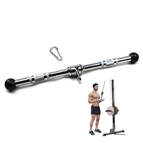 Barra Triceps Los 54CM-Heavy Tríceps Sólidos Barra De Rotación, La Barra Lateral Desplegable, Adecuado for La Barra Casera Ej