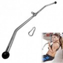 BARRE TRICEPS 120CMLAT TRICEPS OPTION DE ROTATION DÉSPLEGABLE, CÂBLE D'ALIMENTATION ET ACCESSOIRES DE FORMATION