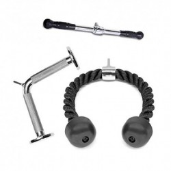 BAR TRICEPS 3PCS TUTTI GLI ACCESSORI DELLA LAT MACHINE, LA STRINGA TRIGEMINO, TRICEPS FITNESS BARR