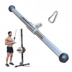 BAR TRICEPS ZUBEHÖR FÜR FITNESS-KABEL VON 50 CM, HOHE BESTÄNDIGKEIT SOLID LAT DROPDOWN-BAR, ANTI-RUTSCH-HANDGRIFF