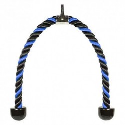 ELIKLIV UNIVERSAL TRICEPS ROPE PULL DOWN - 36INCH NYLON RESISTANT, EASY GRIP & ANTI-SLIP CABLE