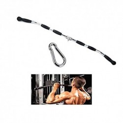 Barra Triceps 47in-LAT Barra Desplegable, Adecuado for Los Bíceps, Tríceps, Hombros Y Espalda Bandas De Formación De Fitness 