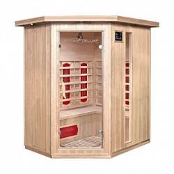 CASA DELUXE INFRAVERMELHO SAUNA CABINE VERMELHO XL