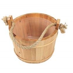 CROLL & DENECKE - BUCKET FOR SAUNA WOOD, 28 CM IN DIAMETER