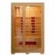 BAGNO ITALIA INFRAVERMELHO SAUNA 120 X 100 PORTAS DE VIDRO COM ESTRUTURA DE MADEIRA, DUAS PESSOAS