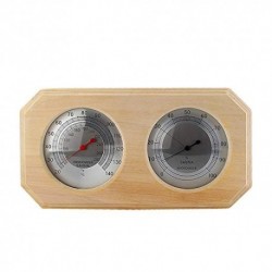 MIFXIN - Termómetro de madera para sauna, higrómetro y sauna, equipamiento y accesorios