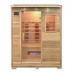 CASA DELUXE CABINE INFRAVERMELHO SAUNA VERMELHO L