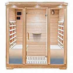 MAISON DE LUXE SAUNA CABINE INFRAROUGE BALI XL INCL. BEAUCOUP D'EXTRAS