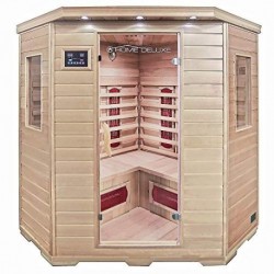 CASA DELUXE INFRAVERMELHO SAUNA CABINE VERMELHO XXL