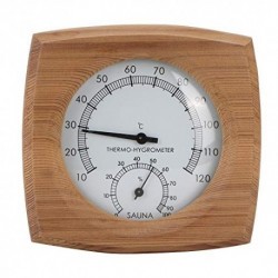 TOPINCN 2-EN-1-WOOD THERMO-HYGROMETER TERMÓMETRO HIGRÓMETRO SALA VAPOR SALA SAUNA ACCESSORIES FAHRENHEIT