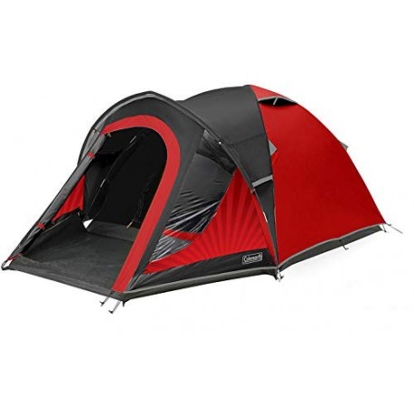 Coleman Blackout für 4 Personen Tienda de campaña, Unisex Adulto, Rojo-Gris, 340x260x140 cm