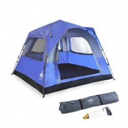 Lumaland Outdoor Pop Up Confort Tienda de campaña para 3 Personas Camping Festival 210 x 210 x 140 cm con Bolsa de Transporte