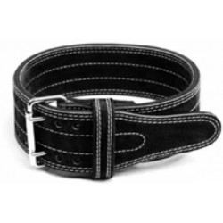 CINTURÓN INZER POWERLIFTING - HEBILLA DOBLE - NEGRO - 1 CM