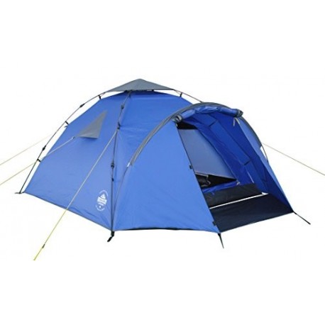 Lumaland Tienda de campaña Familiar Light Pop Up 3 Personas Camping Acampada Festival 220 x 220 x 130 cm Azul