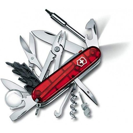 Victorinox V17925.T Navaja Medio Cyber Tool Lite, Acero Inoxidable, Rojo, M