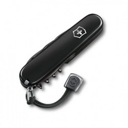 Victorinox, 91 mm, Schwarz Taschenmesser, Keine Angabe Navaja Spartan PS, Black USES, Gift Box 13603.3P, Unisex Adult, Ta