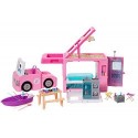 Barbie Caravan for camping 3 in 1 Barbie with pool, van, boat and 50 accessories, gift for girls and boys 3-9 added