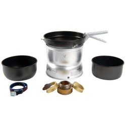 Trangia - Anti-stick Kitchen Kit for Camping 25 Pieces, Includes Alcohol Hood 