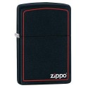 Zippo Logo Lichter, Schwarz Matt, 3.5x1x5.5 cm