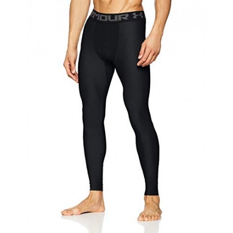 Under Armour Heatgear 2.0 Leggings, Hombre, Negro Black/Graphite 001 , M