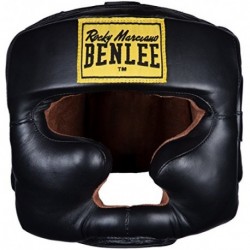 BENLEE ROCKY MARCIANO HEADGUARD - CASCO PROTECTOR PARA BOXEO, COLOR NEGRO BLACK - S-M