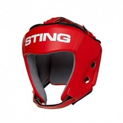 STING Super Series-Casco de Boxeo para Hombre, Color Negro, Color Rojo - Rojo, tamaño Extra-Large