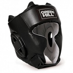 GREEN HILL CASCO DE BOXEO SPARRING PROTECCIÓN DE PÓMULOS MEJILLAS BOXING NEGRO, SMALL