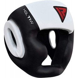 RDX Cascos Boxeo Cuero MMA Kickboxing Sparring Casco Protector Entrenamiento Lucha