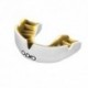 OPRO Power-Fit Mouthguard | Protector de Goma para Rugby, Hockey, MMA 10 años o más - Dientes - Oro/Negro 