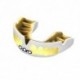 OPRO Power-Fit Mouthguard | Protector de Goma para Rugby, Hockey, MMA 10 años o más - Dientes - Oro/Negro 