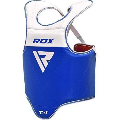 RDX Protector de Pecho TKD Protección De Cuerpo MMA Boxeo Vientre Taekwondo Reversible para Pecho Peto Taekwondo