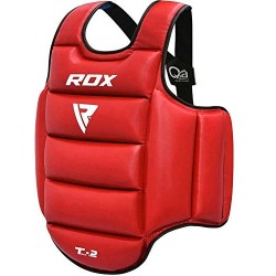RDX Protector de Pecho TKD Protección De Cuerpo MMA Boxeo Vientre para Pecho Peto Taekwondo Reversible 