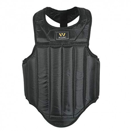 W WESING Artes Marciales Muay Thai Boxeo Protector de Pecho Sanshou Body Shield