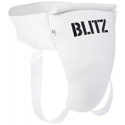 Blitz Protetor de Inglês Masculino Deluxe, Unisex Adulto, Branco, Grande